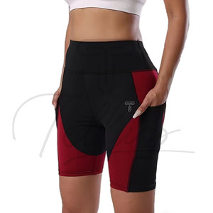 Pantalones Cortos de Compresión para Mujer, Ropa Deportiva Activa, Pantalones Cortos para Correr, Ajuste Regular, Cintura Elástica, Pantalones Cortos de Yoga, Transpirables, Absorbentes de Sudor, para Otoño - Product Image 5