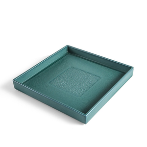 Platos rectangulares de cerámica de porcelana nórdica Retro verde azul-verde vajilla Vintage Assiette Para Restaurantes - Product Image 4