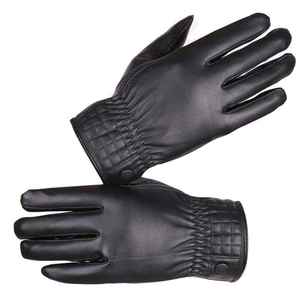 Gants de conduite en cuir d'agneau classique de qualité supérieure pour hommes avec technologie tactile – Vente en gros - Product Image 6