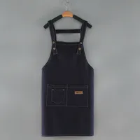 Tablier de cuisine de haute qualité, en cuir durable, sans manches, style ceinture, logo personnalisé, couleurs, utilisation thermique, couteaux SMK