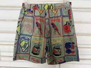 Short de bain pour hommes en maille imprimée florale à séchage rapide de haute qualité sergé Style décontracté Anti-rides maillot de bain plage Style décontracté - Product Image 2