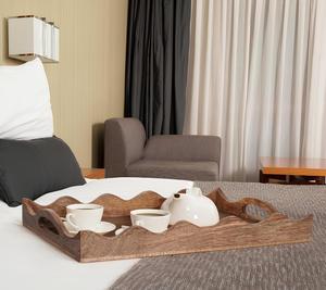 Bandeja de madera otomana para servir, bandeja rectangular de madera Natural para servir, Plato decorativo hecho a mano, tamaño personalizado, color de madera Natural - Product Image 5