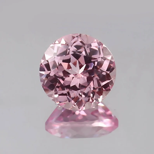 Morganite de pêche rose naturelle de qualité AAA en vente en gros pierre précieuse ronde à facettes 8x8 pour bijoux - Product Image 2