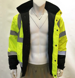 Veste de sécurité réfléchissante haute visibilité unisexe, vêtement de travail de construction en polyester certifié CIQ anti-UV - Product Image 2