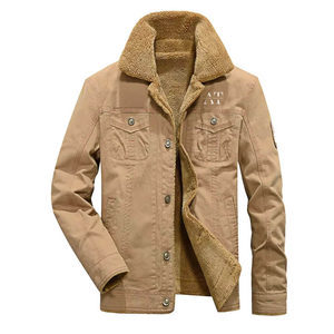 Veste en jean surdimensionnée moderne en PU enduit pour hommes tissage au crochet avec style vintage pour l'hiver superposition Streetwear - Product Image 6