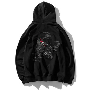 Sudaderas con capucha bordadas personalizadas, jersey con estampado unisex, ropa de calle para hombre, sudaderas holgadas de manga larga con cuello de polo de algodón - Product Image 5