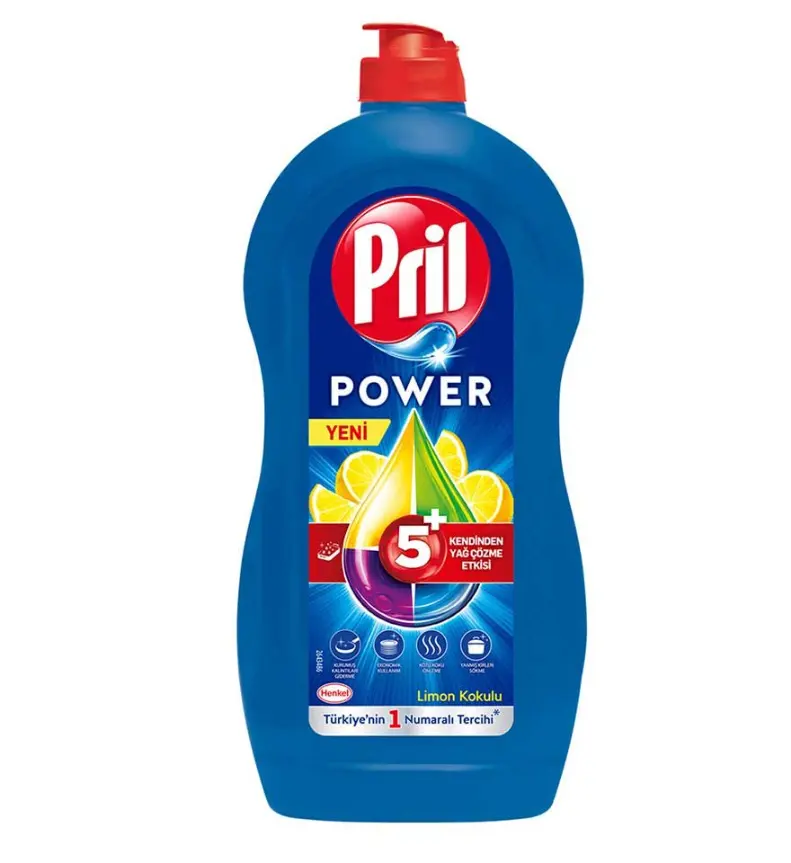 Pril 5 Plus güç jeli Ultra Plus el bulaşık makinesi deterjan 1350ML