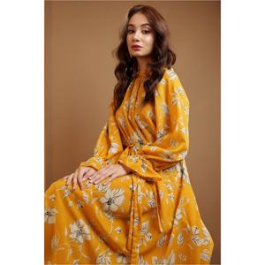 Vestido MIDI floral con mangas acampanadas para mujer - Product Image 2