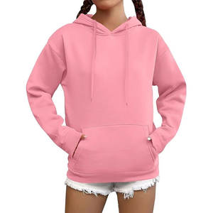 2025 Nueva alta calidad gran oferta mujeres OEM de talla grande pulóver sudaderas con capucha hechas a medida ropa de calle para mujeres básicas Sudadera con capucha - Product Image 6