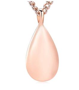 Colliers d'urne en forme de cœur en or rose pour cendres Bijoux de crémation Pendentif en cendres pour femmes et hommes Taille unique personnalisée - Product Image 1