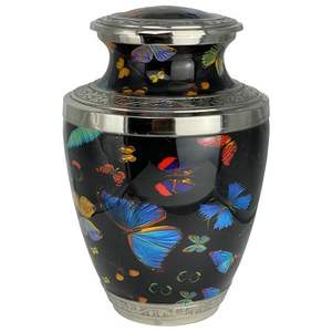 Popular colección funeraria 2023 último diseño urna de cremación aluminio cremación adulto urna ataúd suministros estilo americano Mesa - Product Image 2