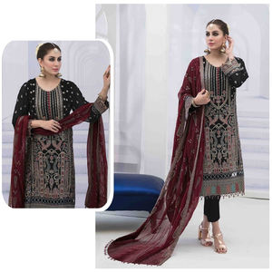 Vestido de mujer paquistaní, traje Salwar Kameez en estilo indio, seda de alta calidad para ropa musulmana, calidad de exportación - Product Image 5