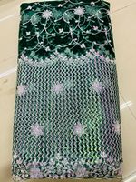 Nouvelle collection de tissu de filet de séquence arc-en-ciel de bonne qualité pour la fabrication de robes de soirée du fournisseur indien au prix d'exportation