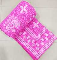 Couvertures 100% coton faites sur mesure de différentes tailles en motifs floraux et géométriques en pastel et couleurs vives pour la revente.