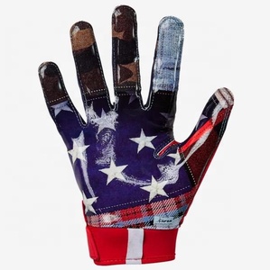 Guantes de fútbol americano Ball Feel Sensation Guantes de receptor de fútbol juvenil Guantes de fútbol pegajosos Camo Hombres Logotipo personalizado PK - Product Image 5