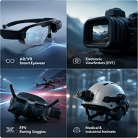 Layar Micro OLED SeeYA 0.6 Inci |   Layar Silikon FHD 1920x1080 3000 Nits 120Hz Modul MIPI DSI untuk Kacamata Pintar AR VR