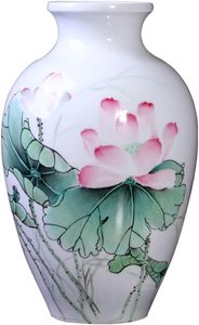 Jarrón de cerámica exclusivo de estilo único Art Deco para flores secas de hierba Pampa, decoración de cumpleaños, jarrón de suelo para mesa de oficina y hogar - Product Image 5