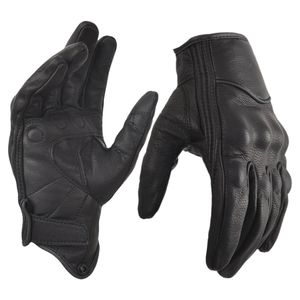 Gants de moto avec paume renforcée, antidérapants, antichocs, coque de protection pour les doigts, design à doigts complets - Product Image 1