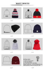 Bonnet maçonnique noir de 8 "avec bonnet d'hiver Starburst franc-maçon 2025 bonnets tricotés personnalisés en gros de haute qualité - Product Image 3