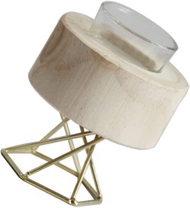 เชิงเทียนไม้เสาเทียนทำด้วยมือ - Product Image 3