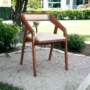 เก้าอี้รับประทานอาหารทำจากไม้ธรรมชาติดีไซน์ทันสมัยสำหรับร้านอาหารคาเฟ่บาร์โรงแรมพร้อมฐานไม้โซฟาบูธสไตล์โบราณ - Product Image 3