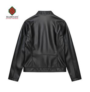 Veste en cuir bleue pour motard homme |   Vêtements d'extérieur en cuir de mouton faits à la main |   Style motard vintage |   Manteau d'hiver chaud |   Cadeau pour lui - Product Image 6