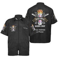 Cómodo uniforme Barbar que ofrece una construcción ligera y transpirable para una mayor movilidad en entornos de barbería