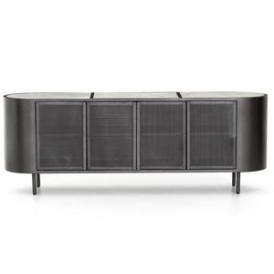 Hot Sale Modern Style Living Dining Room Iron and Marble Sideboard <b>Buffet</b> Cabinet 4-Door and 2 Door Sideboard - Product Image 1