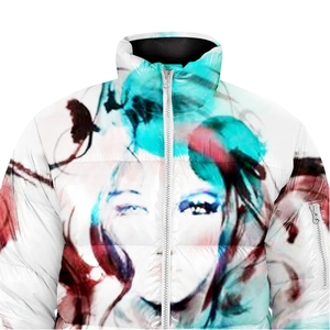 Chaqueta de hombre acolchada de invierno gruesa corta con capucha de tendencia de cara de poliéster/algodón - Product Image 3