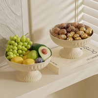 Fruitplateau met hoge rand, afwatering, voedselveilig, grote capaciteit, dessertbord, presentatieplateau