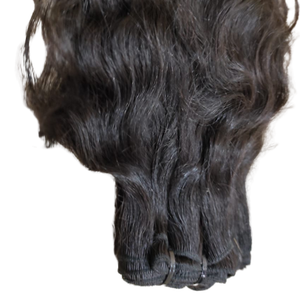 Bundle de cheveux humains vierges de qualité assurée, tissage aligné de cuticules brutes non transformées avec style de vague naturelle à partir de cheveux de temple - Product Image 2