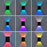 Lampe murale moderne 3W LED RGB, décoration de chevet de chambre à coucher, lampe de chevet AC85-265V, éclairage de projet industriel