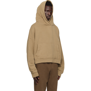 Sudadera con capucha recortada de peso pesado para hombre, ropa de calle personalizada, estilo de gran tamaño, impresión Digital, poliéster/algodón para invierno - Product Image 5