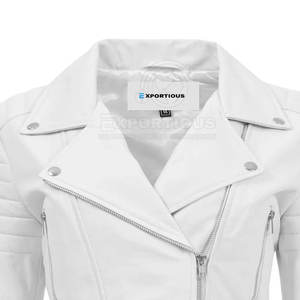 Chaqueta de Cuero para Mujer, Venta Caliente, Cuero Genuino, Nueva Moda, Chaqueta de Cuero Cortavientos, Alta Calidad - Product Image 5