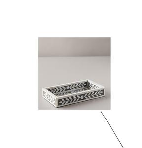 Plateau en bois nacre, plateau décoratif en bois élégant, rehaussant l'ambiance intérieure, style, confort, luxe, attrait - Product Image 2