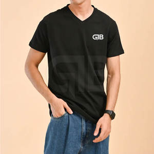 Nouveauté T-shirt couleur pour hommes T-shirt à logo imprimé en gros T-shirt pour hommes T-shirt de haute qualité pour hommes à vendre - Product Image 4