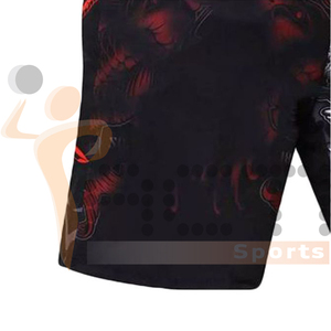 Short Mma personnalisé en gros pour hommes 2024 Shorts Bjj Jiu Jitsu imprimé par sublimation pour hommes au Pakistan - Product Image 5