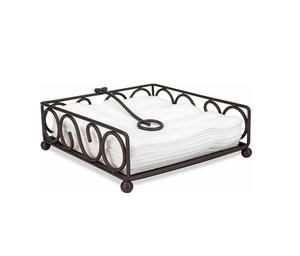 Porte-boîte à mouchoirs fini en métal de fer fini noir nouveau Design décoration de table porte-mouchoirs utilisé - Product Image 4