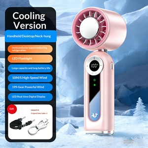 Ventilador Portátil 199 Speed <span class=keywords><strong>Mighty</strong></span>, Ventilador de Vaporización con Refrigeración por Agua, Batería Recargable USB, Mini Ventilador de Mano con Pantalla LED y Rociador de Agua - Product Image 3