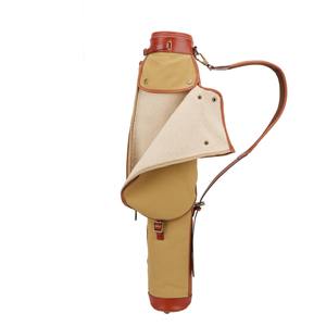 Golf Club Bag Carrier Pencil Style Canvas & Leather Khaki Wax Funda acolchada de lana impermeable 2017 - Product Image 5