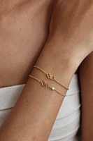 Collier en argent sterling 925 plaqué or, personnalisable avec deux initiales, minimaliste, pour cadeau chrétien, avec petites lettres entrelacées