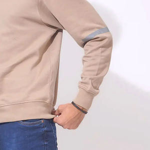 เสื้อสเวตเตอร์สวมหัวผ้าฝ้ายอินทรีย์เสื้อผ้าฟลีซแบบยั่งยืนสำหรับฤดูหนาวดีไซน์ตามสั่ง - Product Image 5