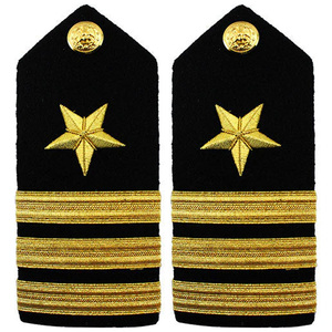 Hombreras personalizadas hechas a mano con bordado para uniformes formales Opciones de logotipo disponibles Epaulette Etiqueta de hombro Fabricante - Product Image 3