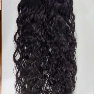 100% cabello virgen indio Remy Temple RAW ondulado profundo estilo suelto máquina de Color Natural paquetes de trama Doble - Product Image 1