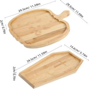 Plateau de service personnalisé écologique en bois de noyer carré plateau de service pour la cuisine vente en gros - Product Image 3