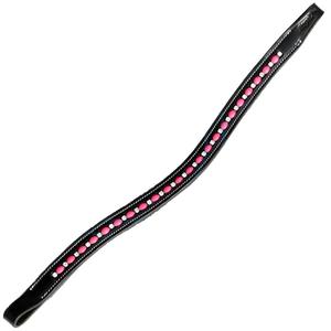 English Horse Browbands Cuero Horse Browbands Soft Padded Crystal Bling - Product Image 6