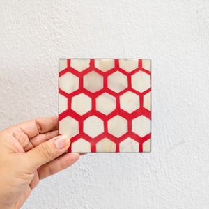 Posavasos Exclusivos con Incrustaciones de Hueso, Hechos a Mano, para Bebidas, Personalizados, para Regalo, para Servir Té y Café, Decoración del Hogar - Product Image 1