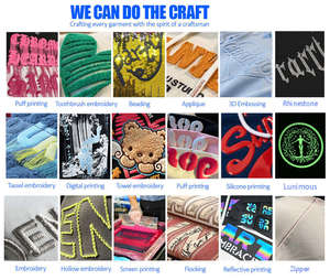 Ensemble pull-over avec pantalon brodé avec patch zippé personnalisé pour hommes Survêtement de haute qualité 500GSM Taille XS Impression 3D - Product Image 6