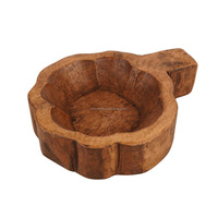 Bol de pâte en bois de citrouille de chaux OEM pour la fabrication de bougies décor fabriqué à la main variété de couleurs du fabricant vietnamien