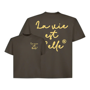 เสื้อยืดผู้ชายคุณภาพสูง ผ้าคอตตอน 100% ลายด็อบบี้ ขายส่ง |   250GSM ทรงเข้ารูป |   เสื้อยืดแบบเป็นทางการ |   พิมพ์ดิจิทัลด้านหน้า |   การออกแบบแบบเปล่า - Product Image 2